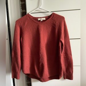 Loft red/orange sweater